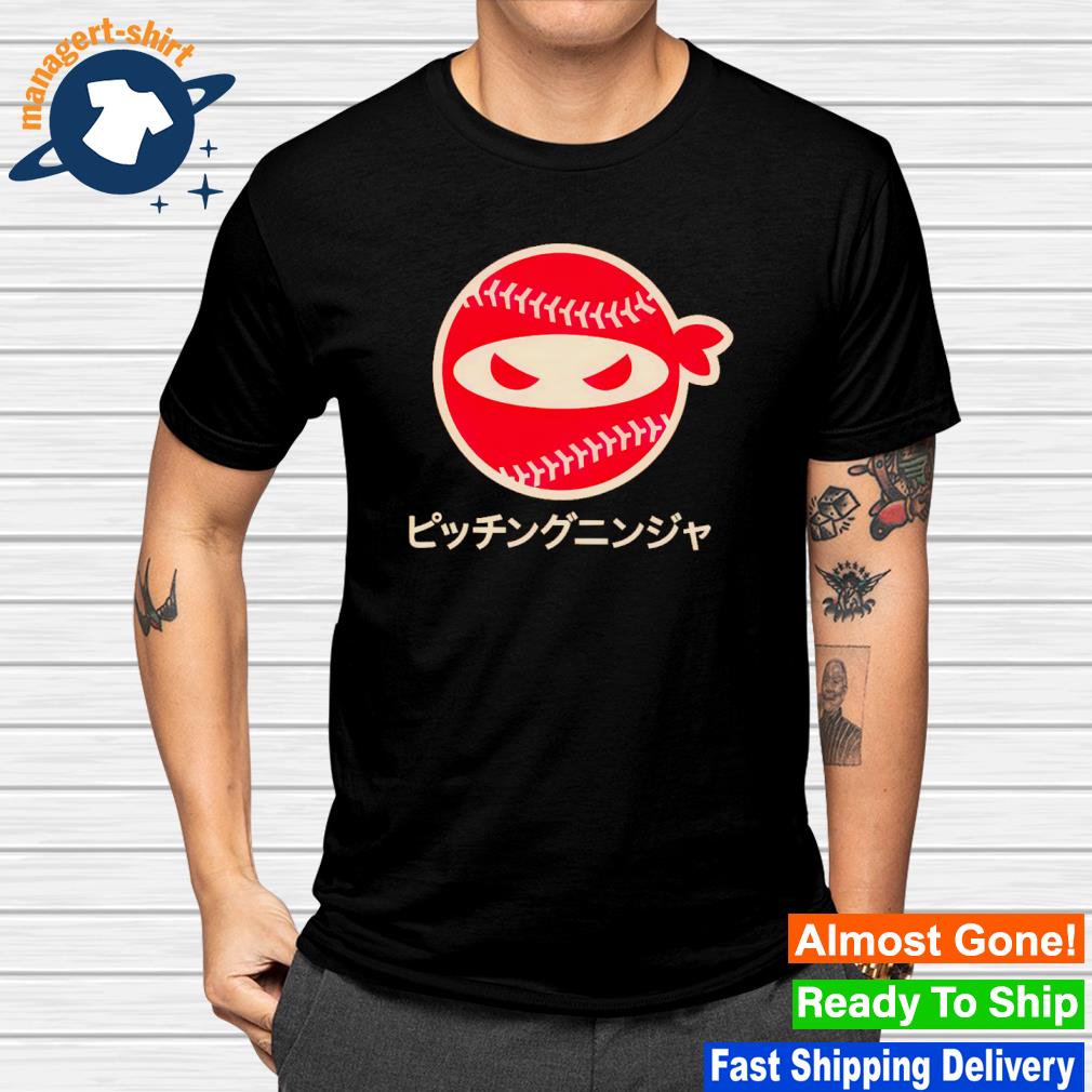 Awesome pitching Ninja Japan Nippon shirt