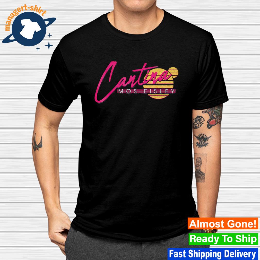 Funny star Wars Mos Eisley Cantina Retro Sunset Logo shirt
