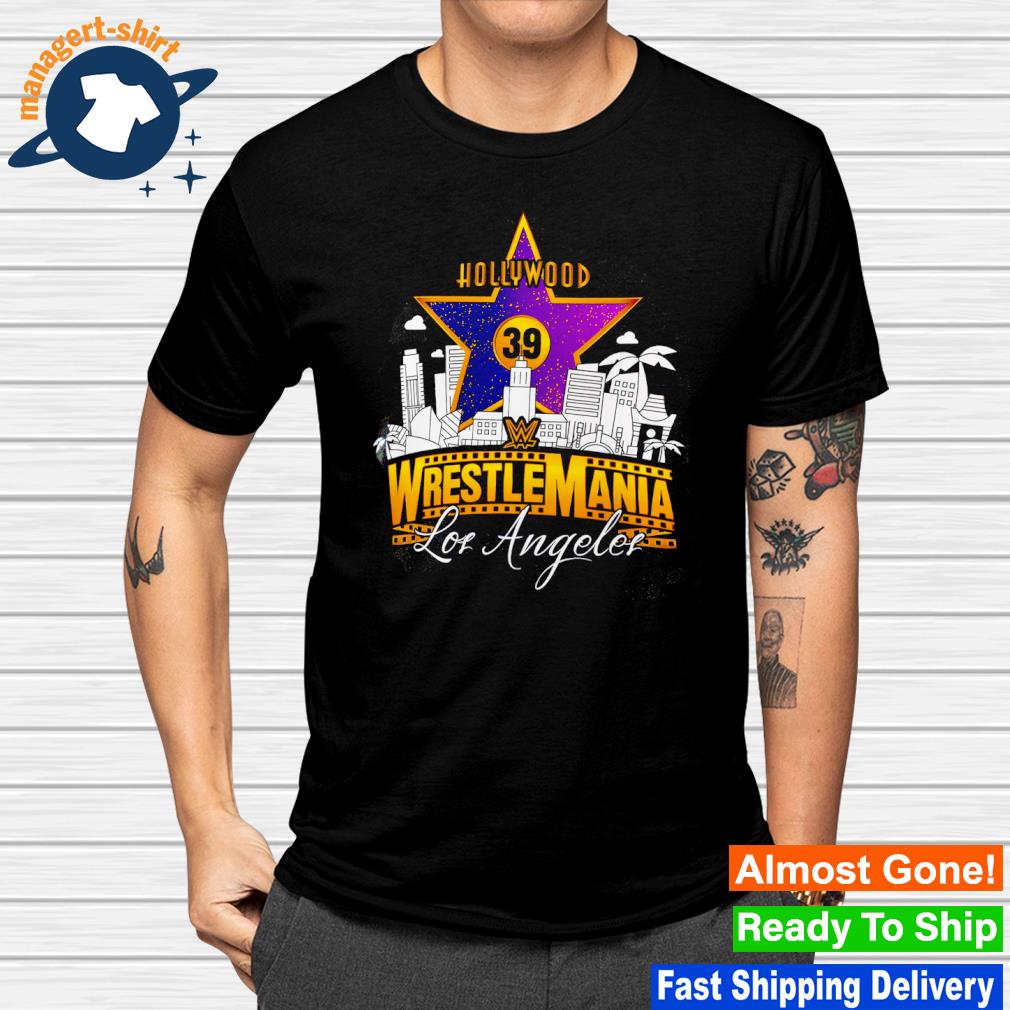 Official los Angeles WWE WrestleMania 39 Purple Star shirt