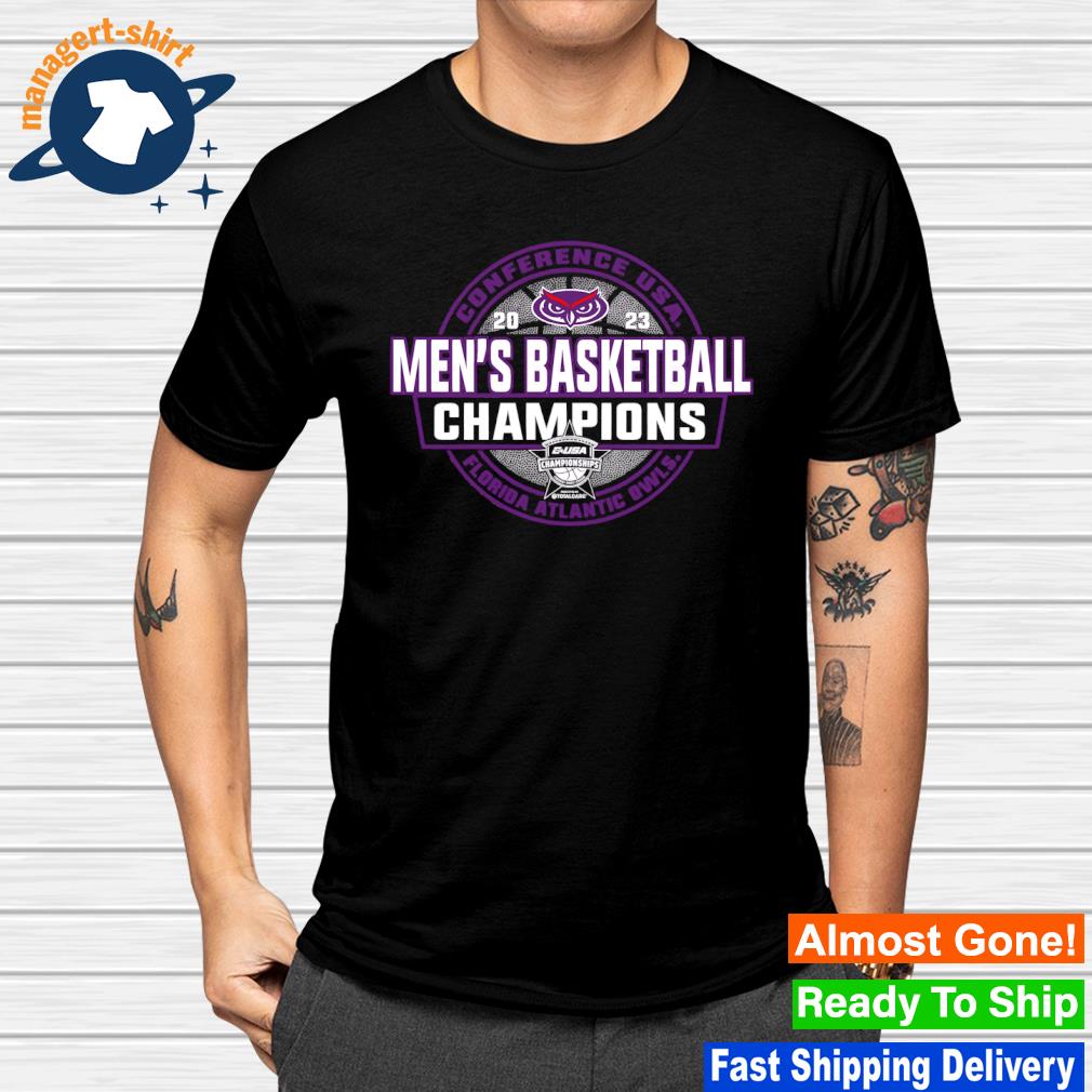 Original florida Atlantic Owls men's basketball 2023 NCAA Conference USA Champions shirt