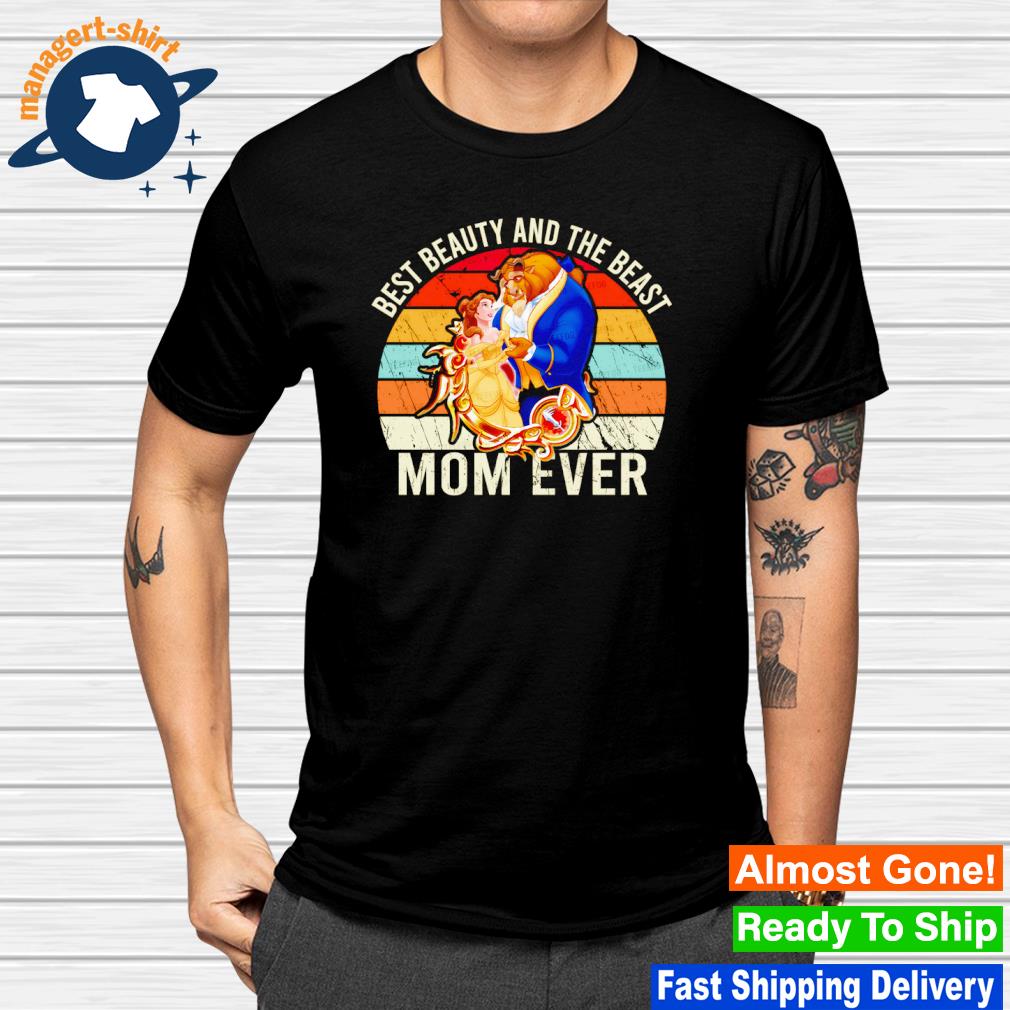 Premium best beauty and the beast mom ever vintage shirt